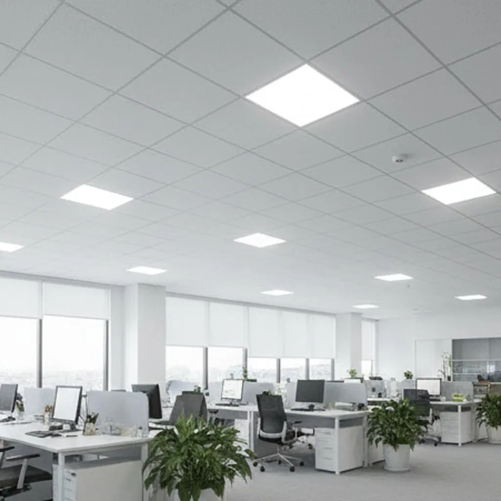 High-Efficiency 125lm/W Ultra-Slim LED Panel Light with IP54 Ik06