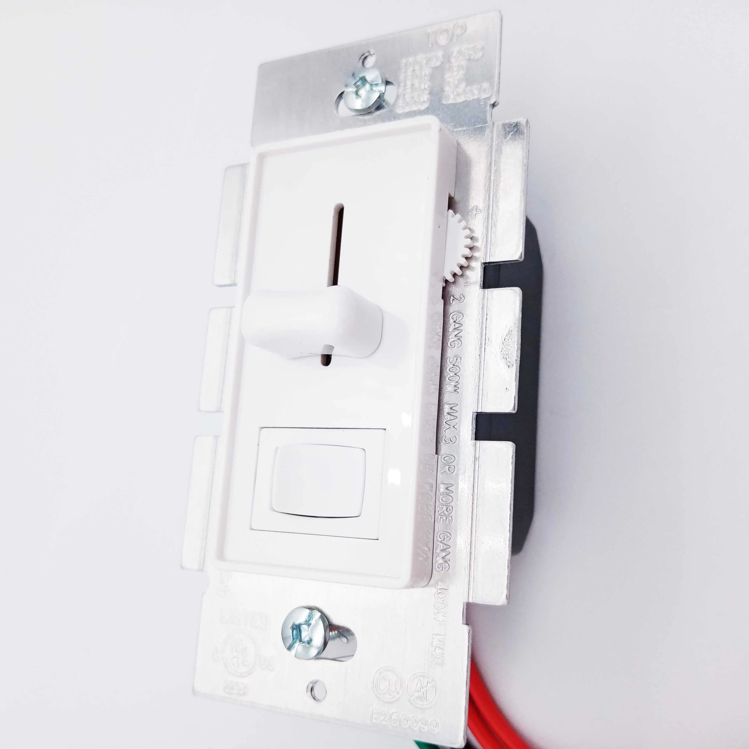 Dimmer Light Switch, Universal Lighting Control, Single Pole or 3 Way, Compatible with LED Dimmable Lamp, CFL, Incandescent, Halogen Bulb