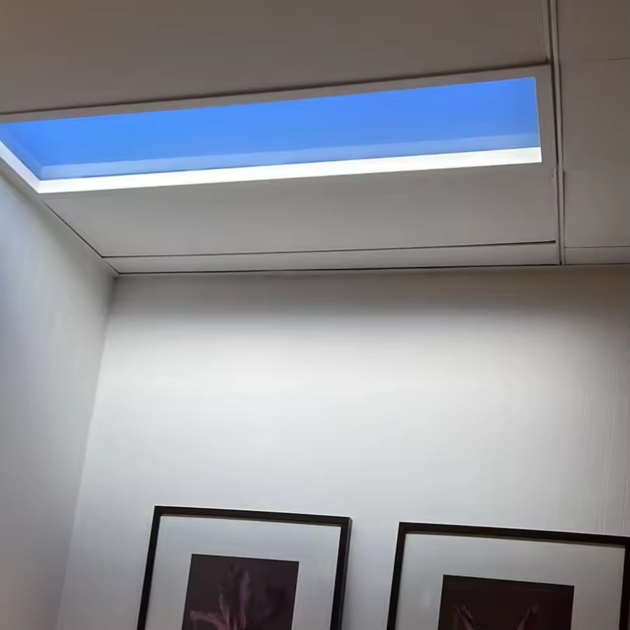 Indoor Ceiling Skylight Decorative Slim Recessed LED Blue Sky Panel Lights