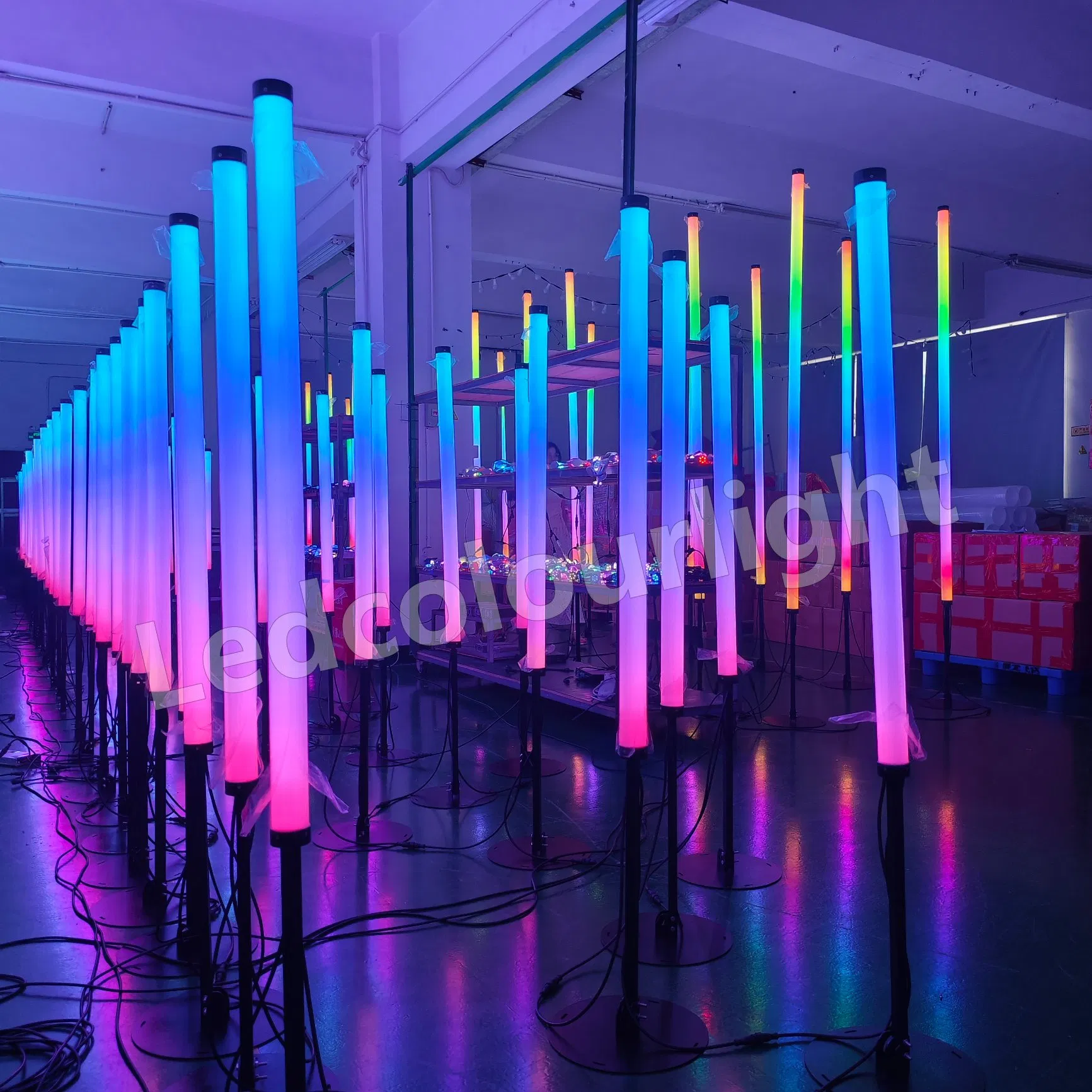 New Design Standing RGB DMX Control LED Pixel Tube DMX 3D Tube Stage Lighting