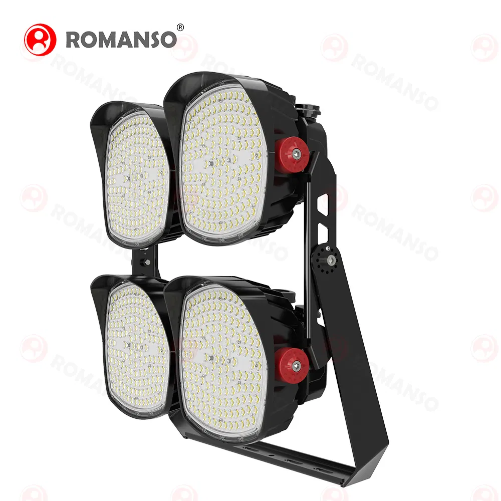 Romanso High Lumens LED Flood Light 500W 1200W 150lm/W ETL 5-Year Warranty Stadium Flood Lighting