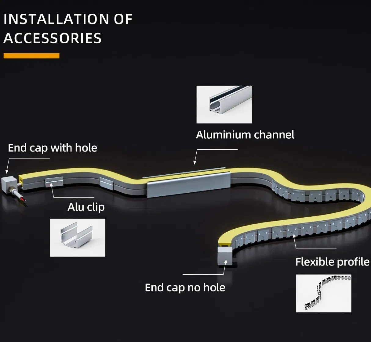 LED Light Strip/LED Neon Lights/Wall Light/LED Strip Fixture for LED Decoration