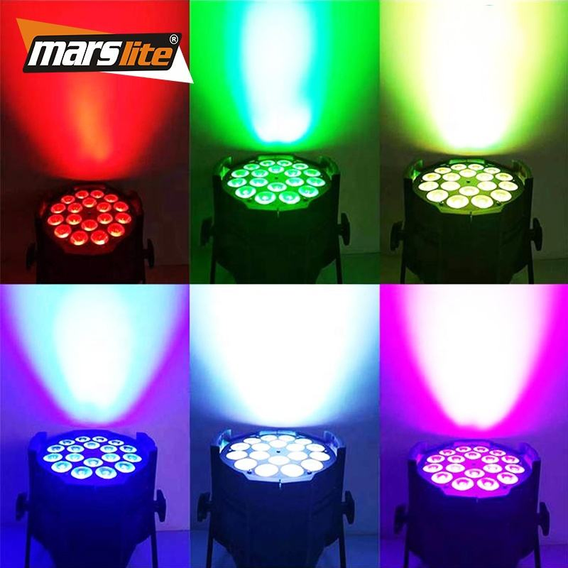 Marslite LED PAR Lights Stage 18*1qw 4 in 1PAR Can Stage Liqht Party Bar Disco Effect Eyent DJ Lighting