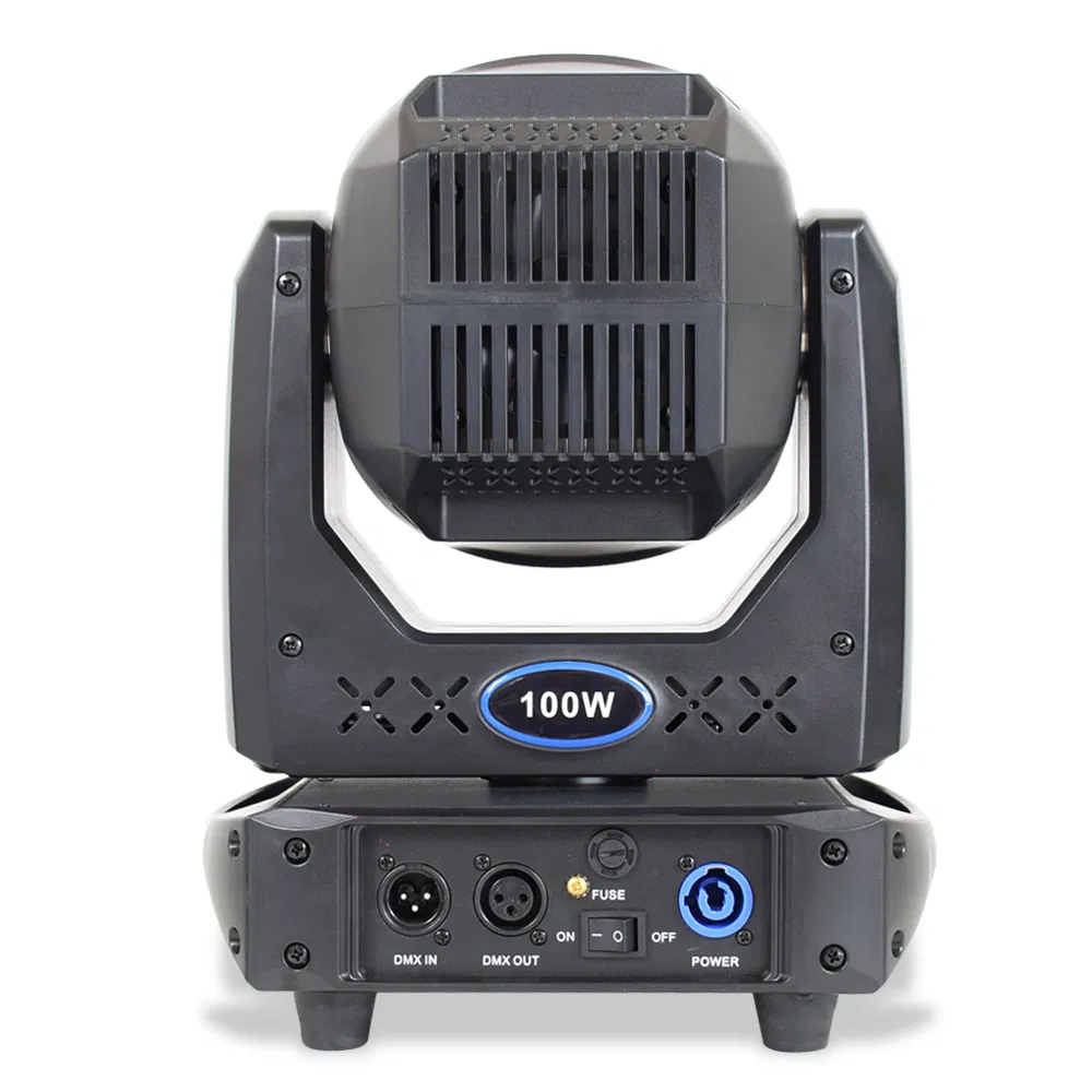 DJ Beam Spot DMX Moving Head Lighting 100W Disco Spot LED Stage Light Gobo Spot Lyre