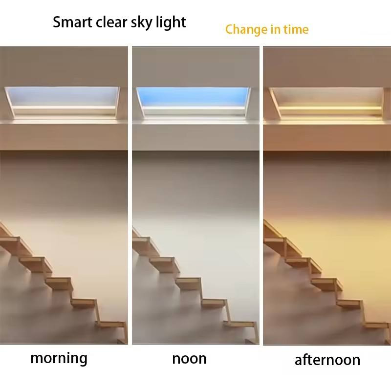 Bbier Intelligent Square Flat LED Panel for Office Lighting Artificial Virtual LED Skylight Natural Daylight Panel Ceiling Light