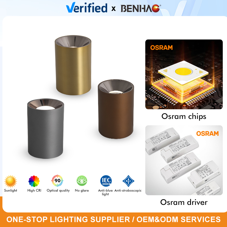 Adjustable 7-24W SMD/COB LED Ceiling Spot Light Fixture