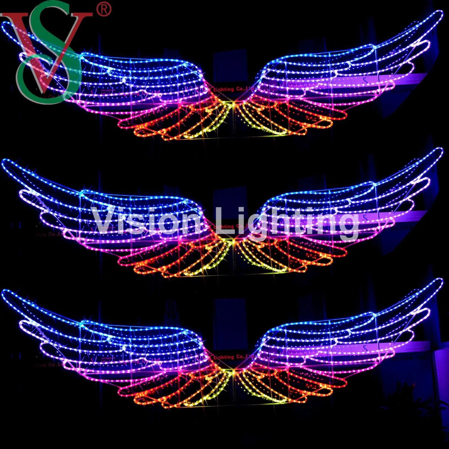 Christmas Decoration IP65 DMX512 LED Rope Stage Motif Landscape Outdoor Lighting