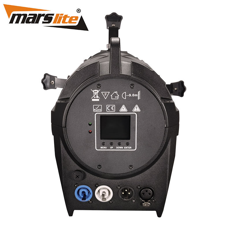 350W RGBW 4in1 Colorful LED Fixed Lens Profile LED Spotlight for Theater Church Movie Films Stage