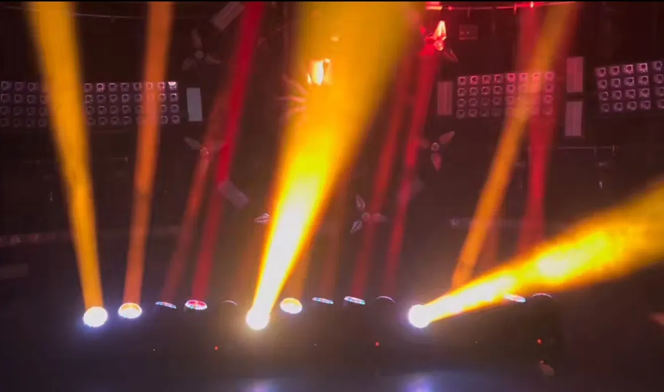 LED Tornado Moving Head Beam 5 Heads 120W RGB Beam Wash DMX Stage Effect Moving Head Lighting