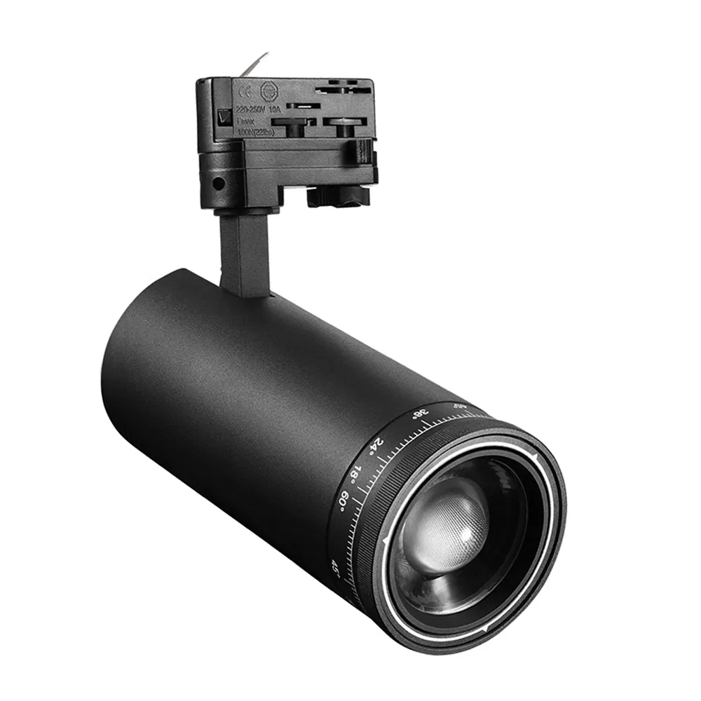 High-Quality 35W 4wires 3 Phase LED Track Light with Adjustable Zoom