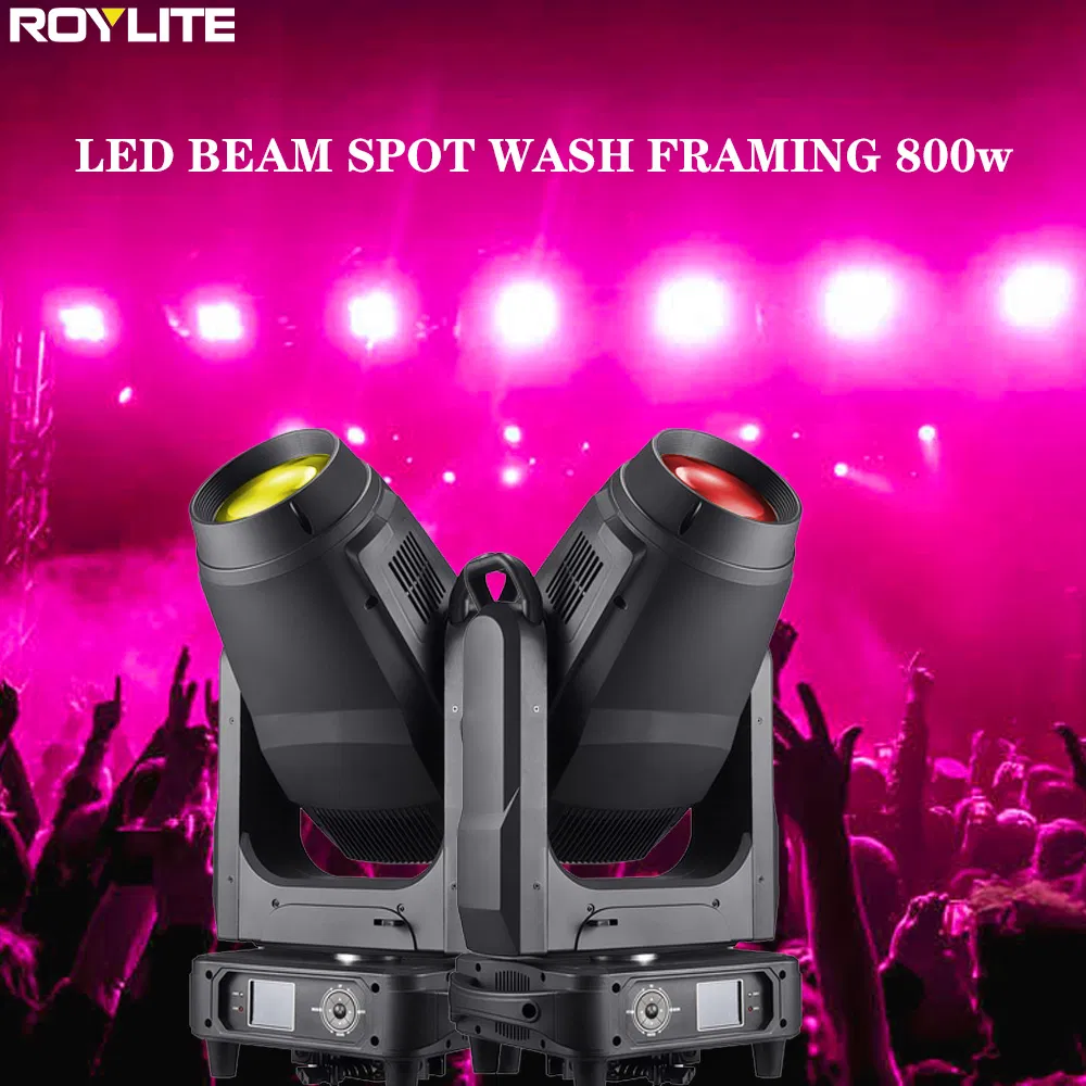 LED Frame 800W Moving Head Lights Stage Show Lighting DMX 512 Controller Disco Moving Beam Light for Big Events