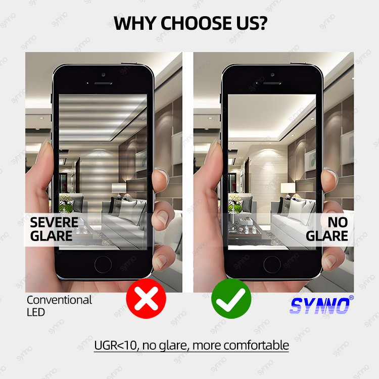 Indoor Commercial Aluminum Anti Glare Recessed Ceiling Spotlight Waterproof LED Downlight