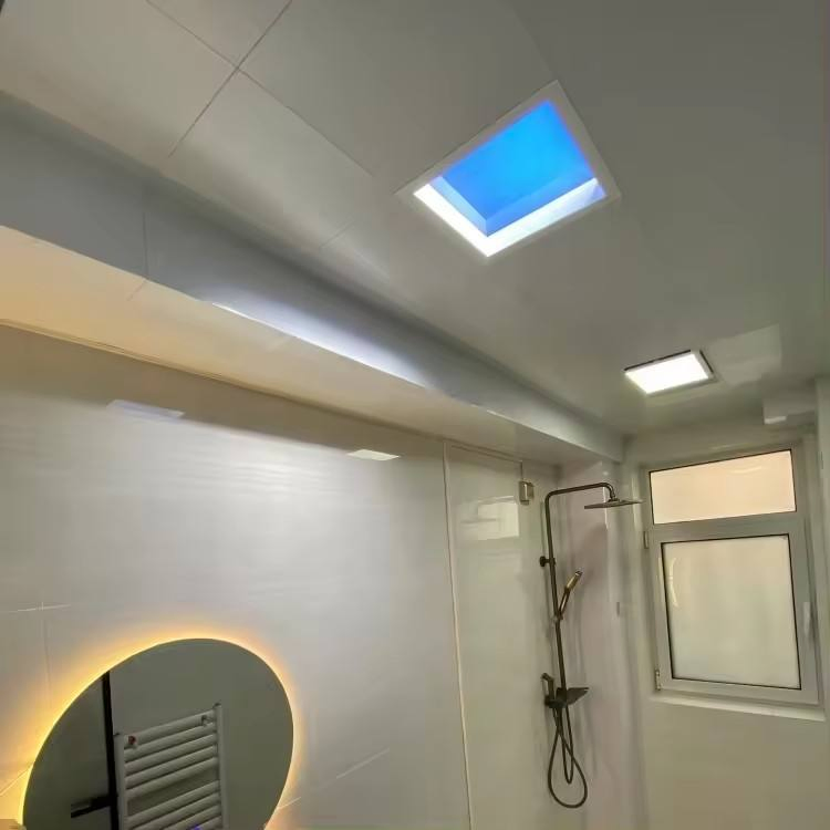 Bbier Intelligent Square Flat LED Panel for Office Lighting Artificial Virtual LED Skylight Natural Daylight Panel Ceiling Light