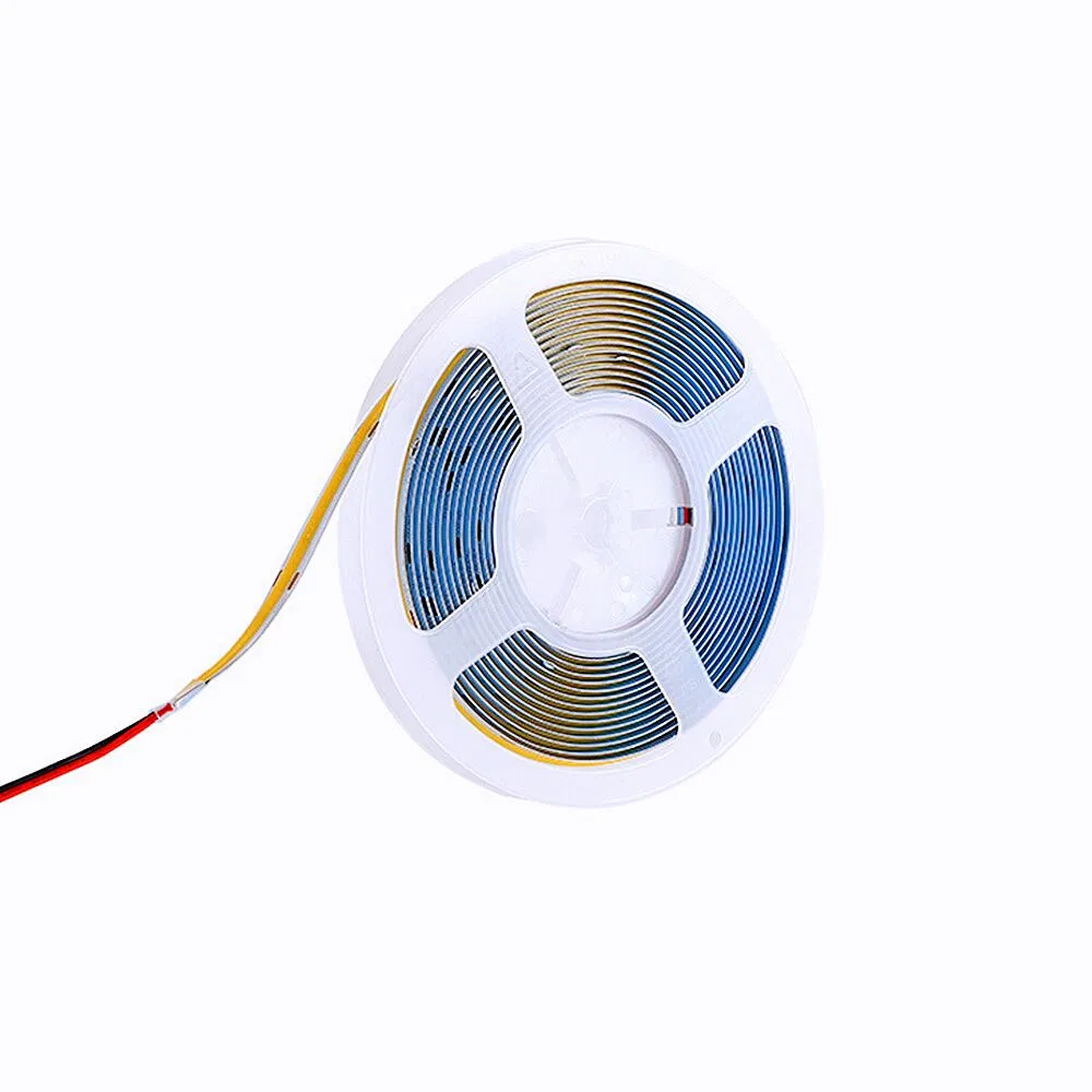 High Density Chips UL Certificate Flexible COB Tape Light for Bedroom Stage Cabinet Blue LED Strip