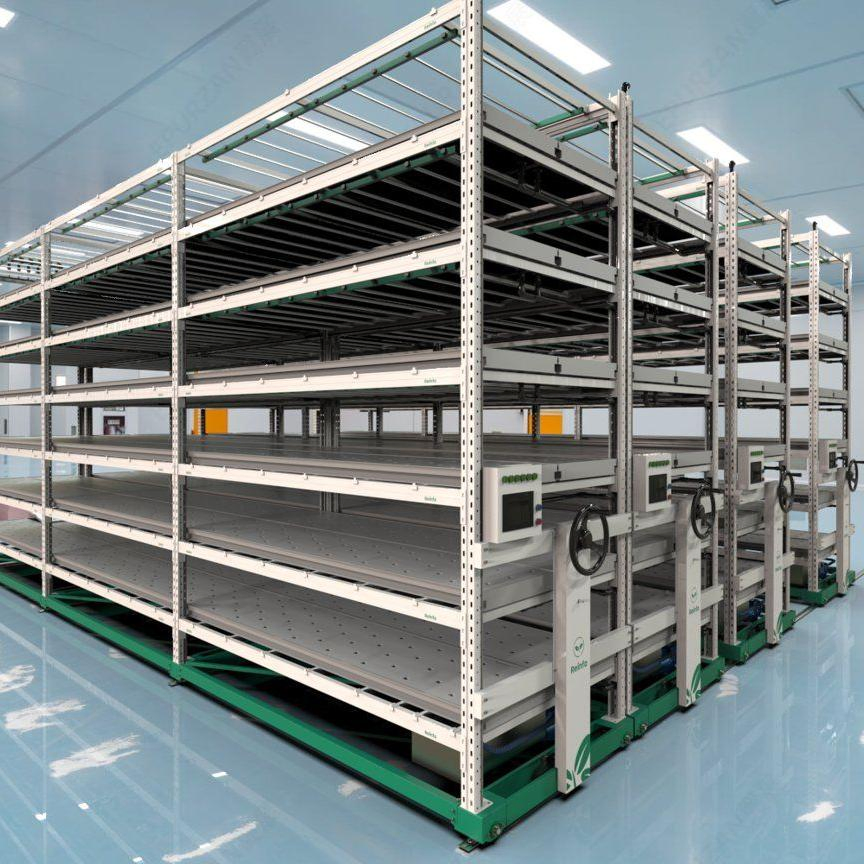 Reinfa Smart Vertical Hydroponics Farming Equipment-Lettuce Cultivation System with LED Lighting