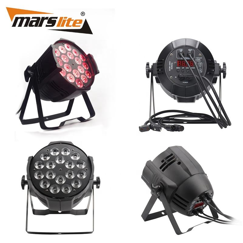 Marslite LED PAR Lights Stage 18*1qw 4 in 1PAR Can Stage Liqht Party Bar Disco Effect Eyent DJ Lighting