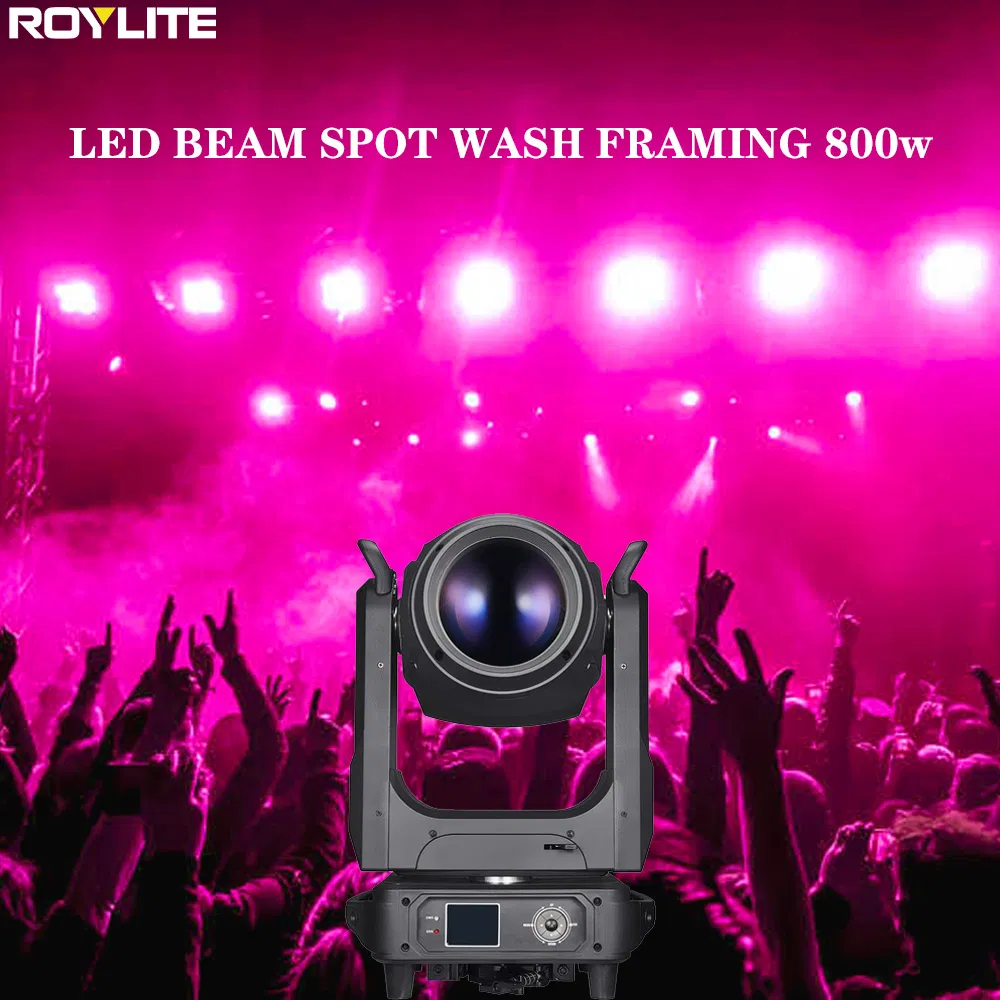 LED Frame 800W Moving Head Lights Stage Show Lighting DMX 512 Controller Disco Moving Beam Light for Big Events