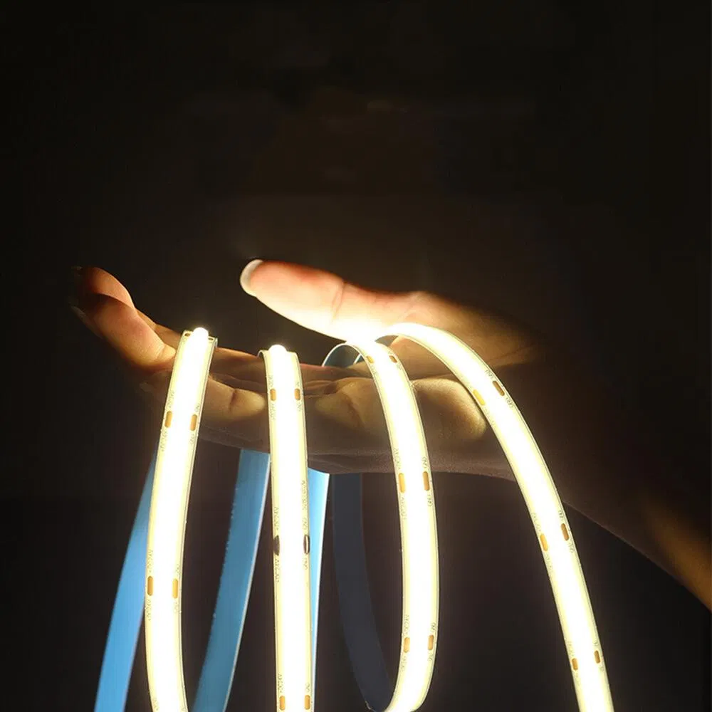 High Density Chips UL Certificate Flexible COB Tape Light for Bedroom Stage Cabinet Blue LED Strip