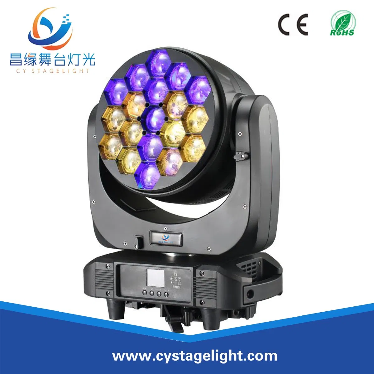 K10 Bee Eye 19X40W Beam+Wash+Zoom Moving Head LED Stage Light