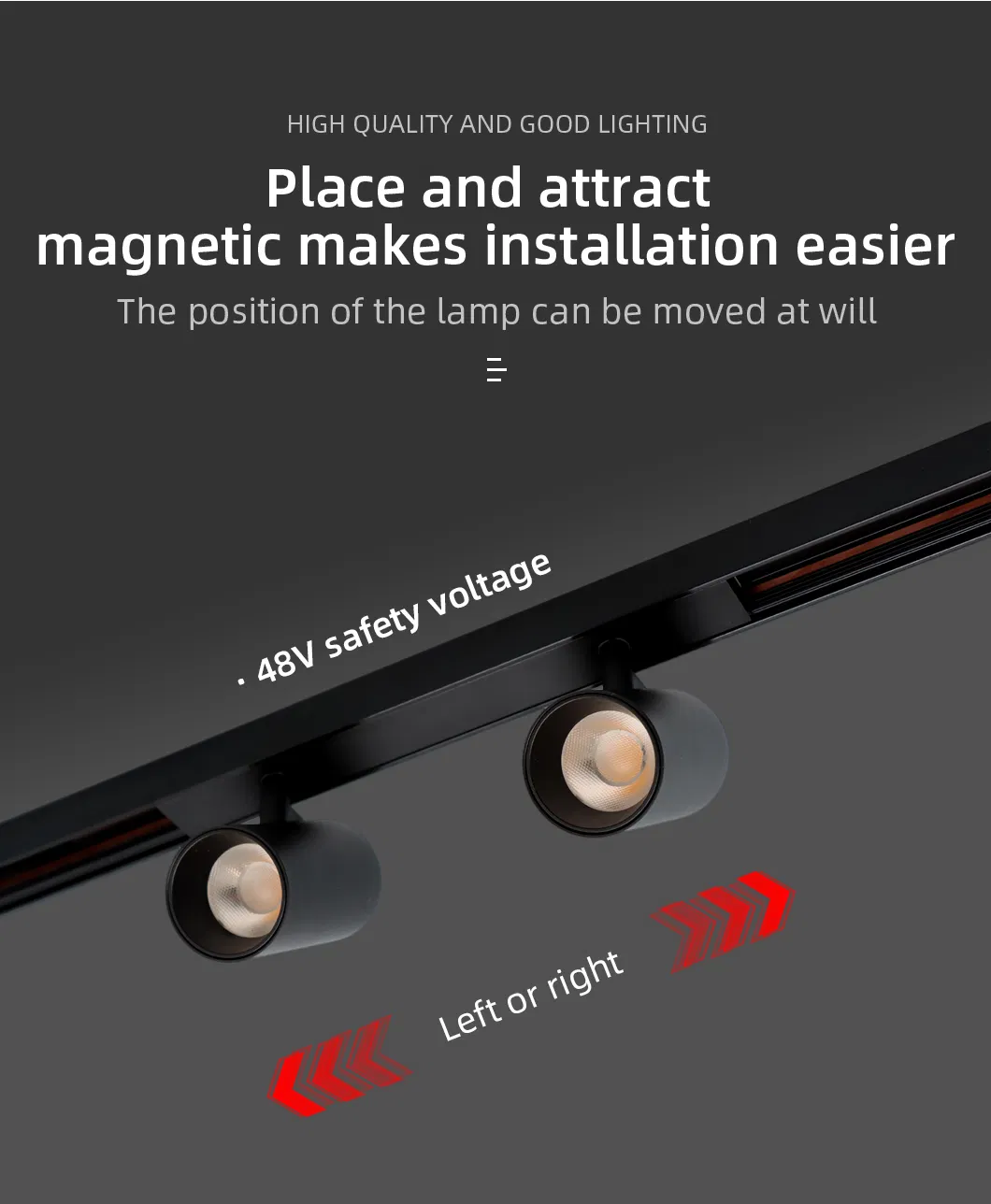 Magnetic Track Light Detail 3