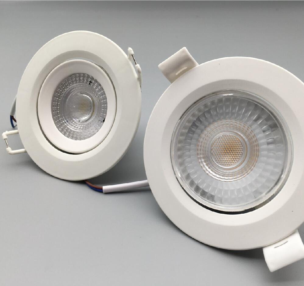 Adjustable 3W 5W 7W PBT Round Ceiling LED Spot Light for Indoor Lighting with Isolated Driver LED Down Light