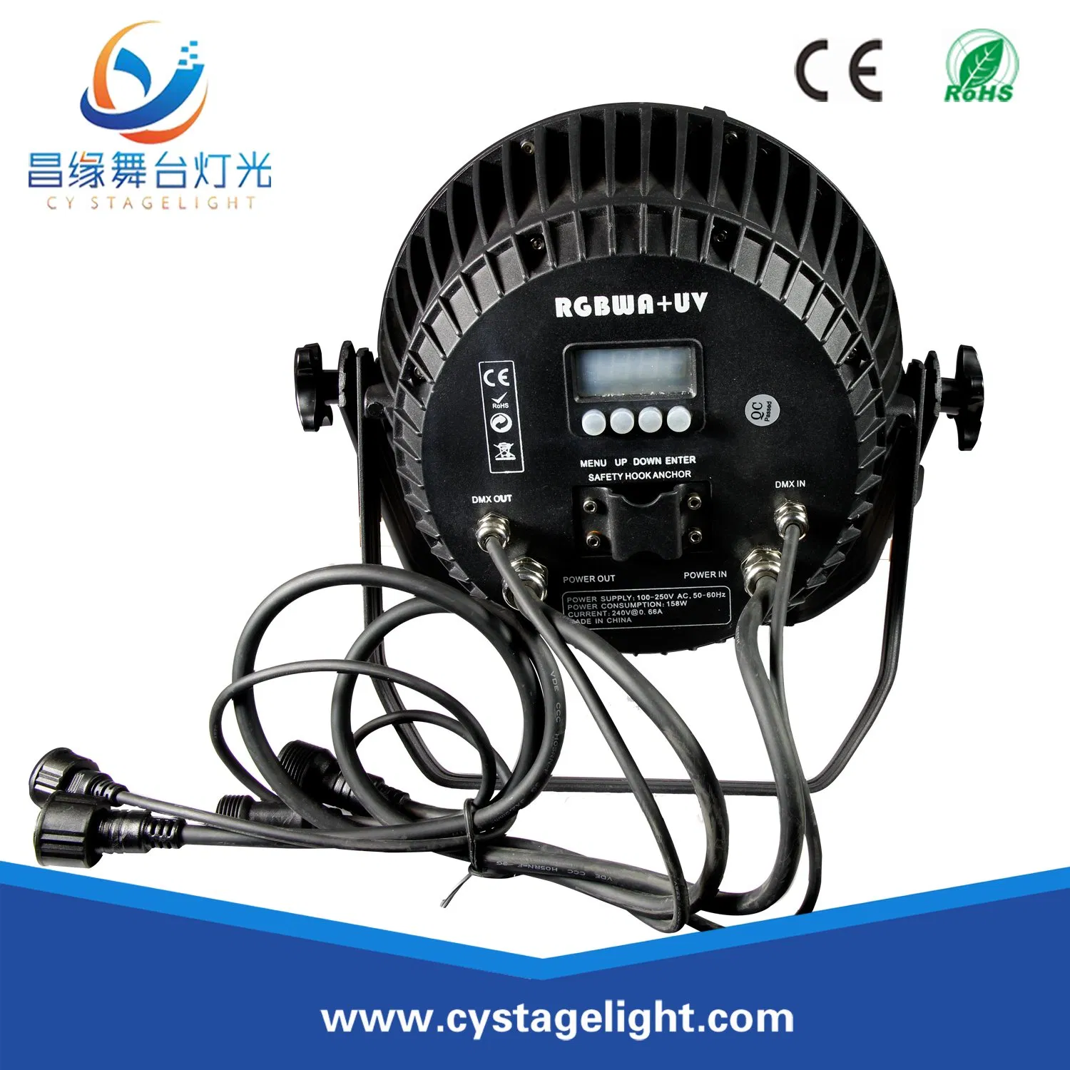 Rgbawuv 6in1 18*12W LED Outdoor Stage PAR Lighting for Concert