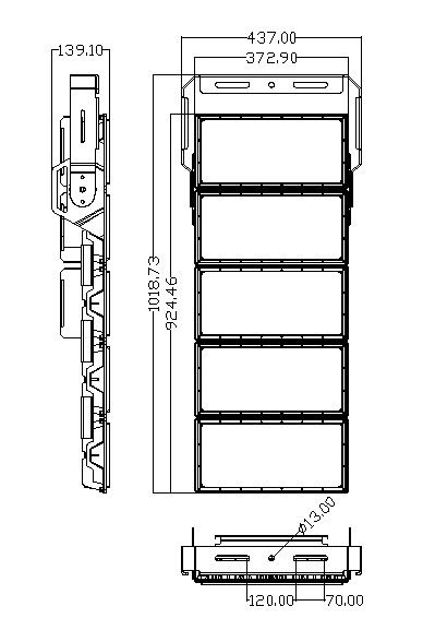 Pure White IP65 LED Moving Head Outdoor IP67 Stadium Lights