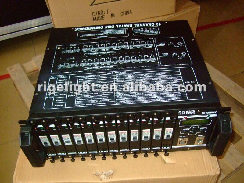 Hot Selling LED Stage Lighting Control Product 12CH 4kw Digital Dimmer Pack