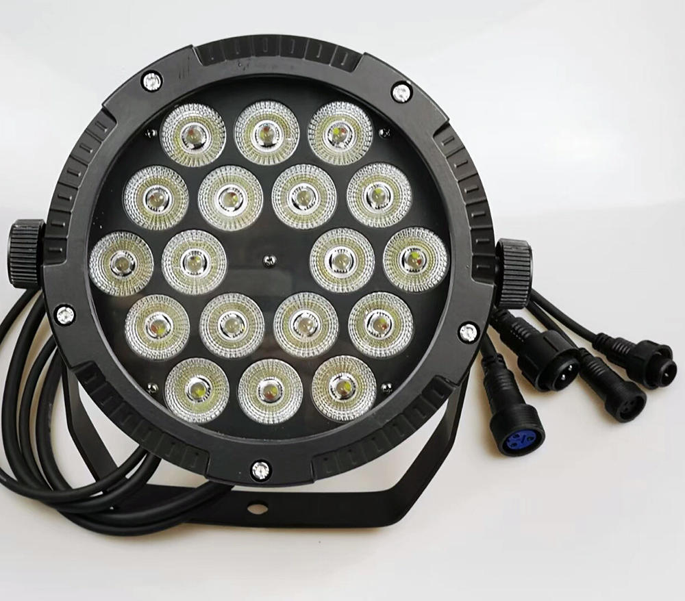 Outdoor 18*18W Rgbwauv Slim LED PAR Light for Stage Lighting