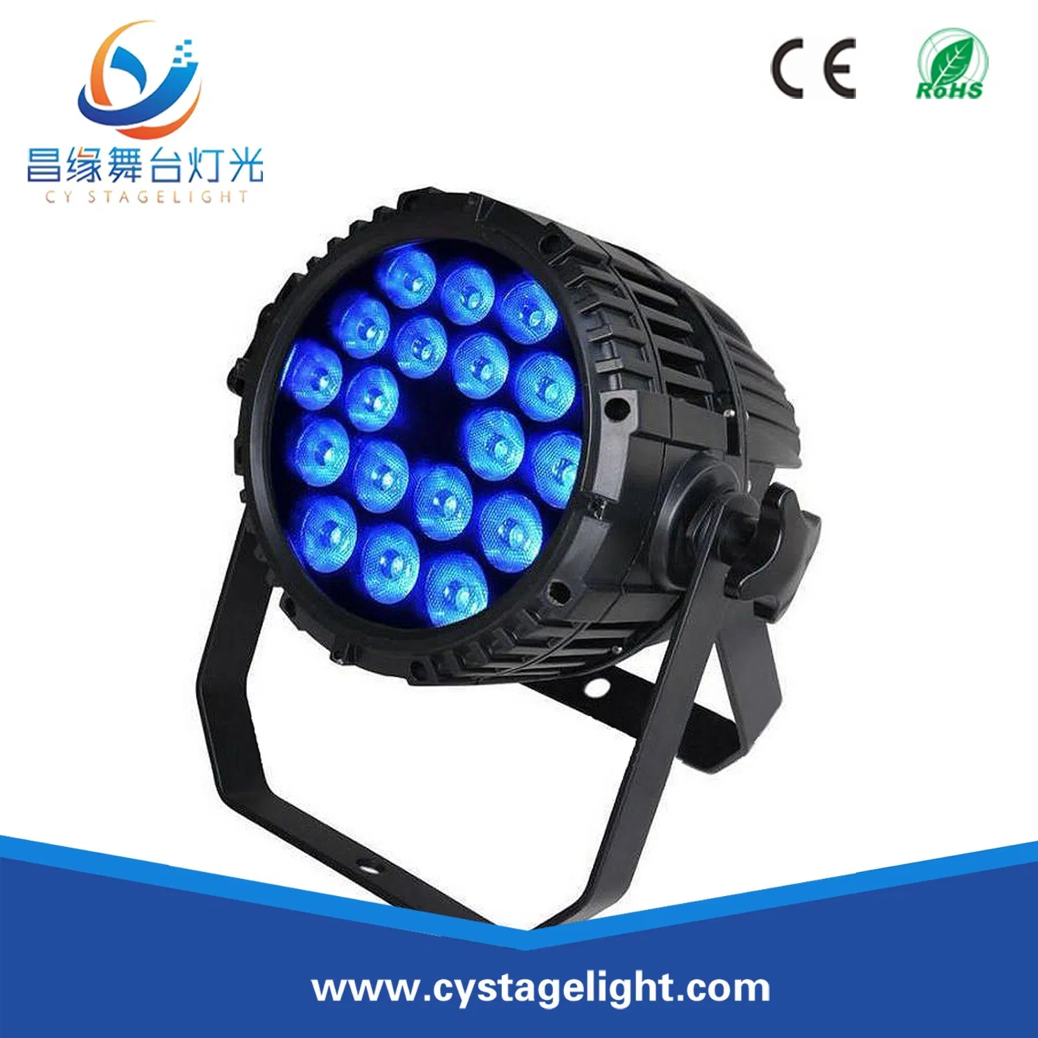 Wholesale RGBW Waterproof LED Flat Slim PAR Stage Light (18PCS)