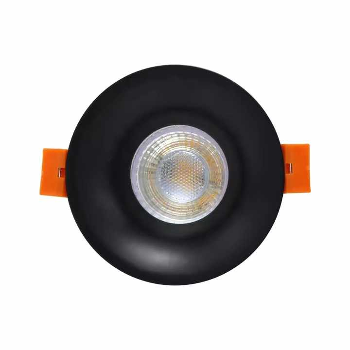 Hot Indoor Black White Round Anti Glare GU10 MR16 Recessed 90mm Iron Downlights Fixture