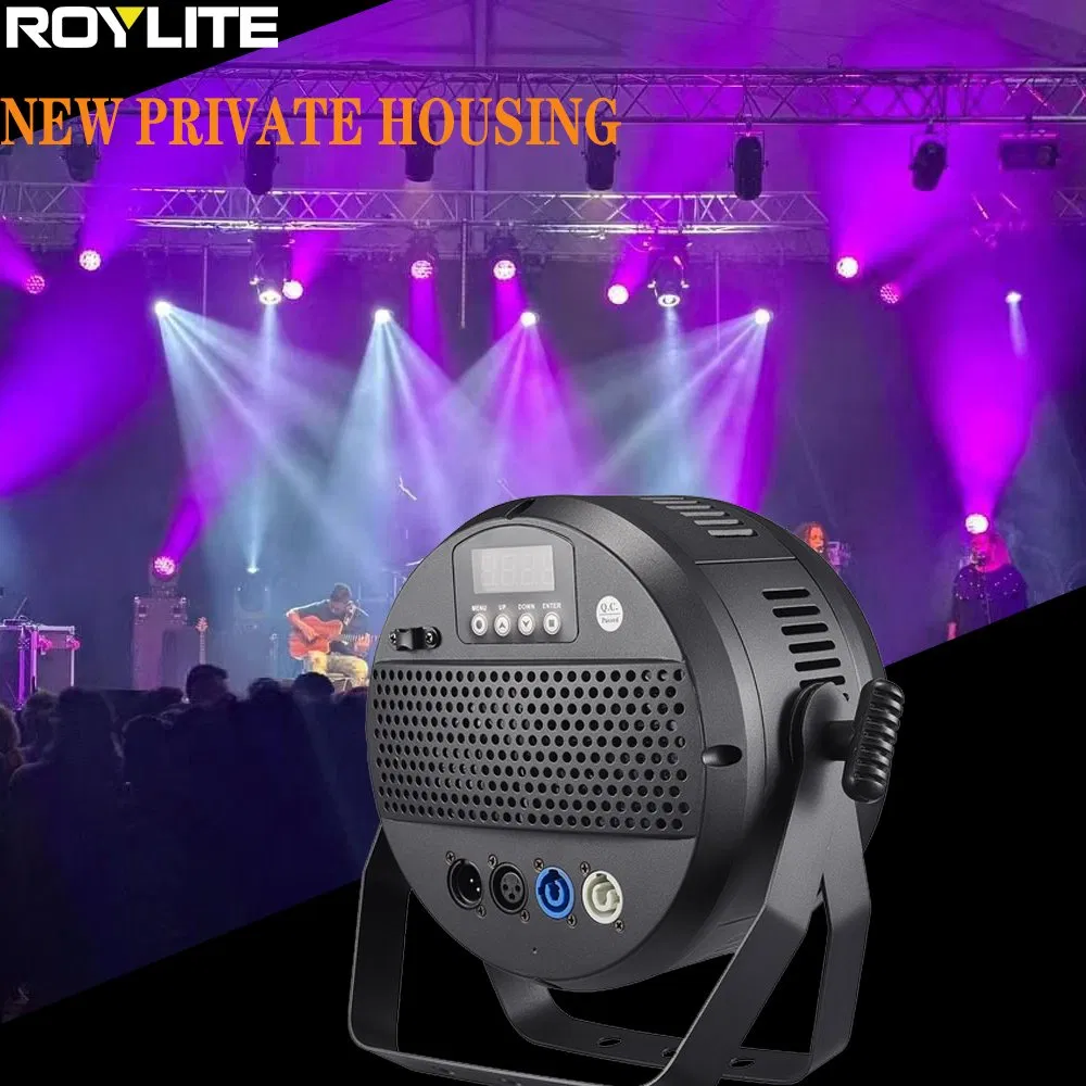 18PCS 10W DMX Controlled LED DJ Disco PAR Can up Light Stage Lights