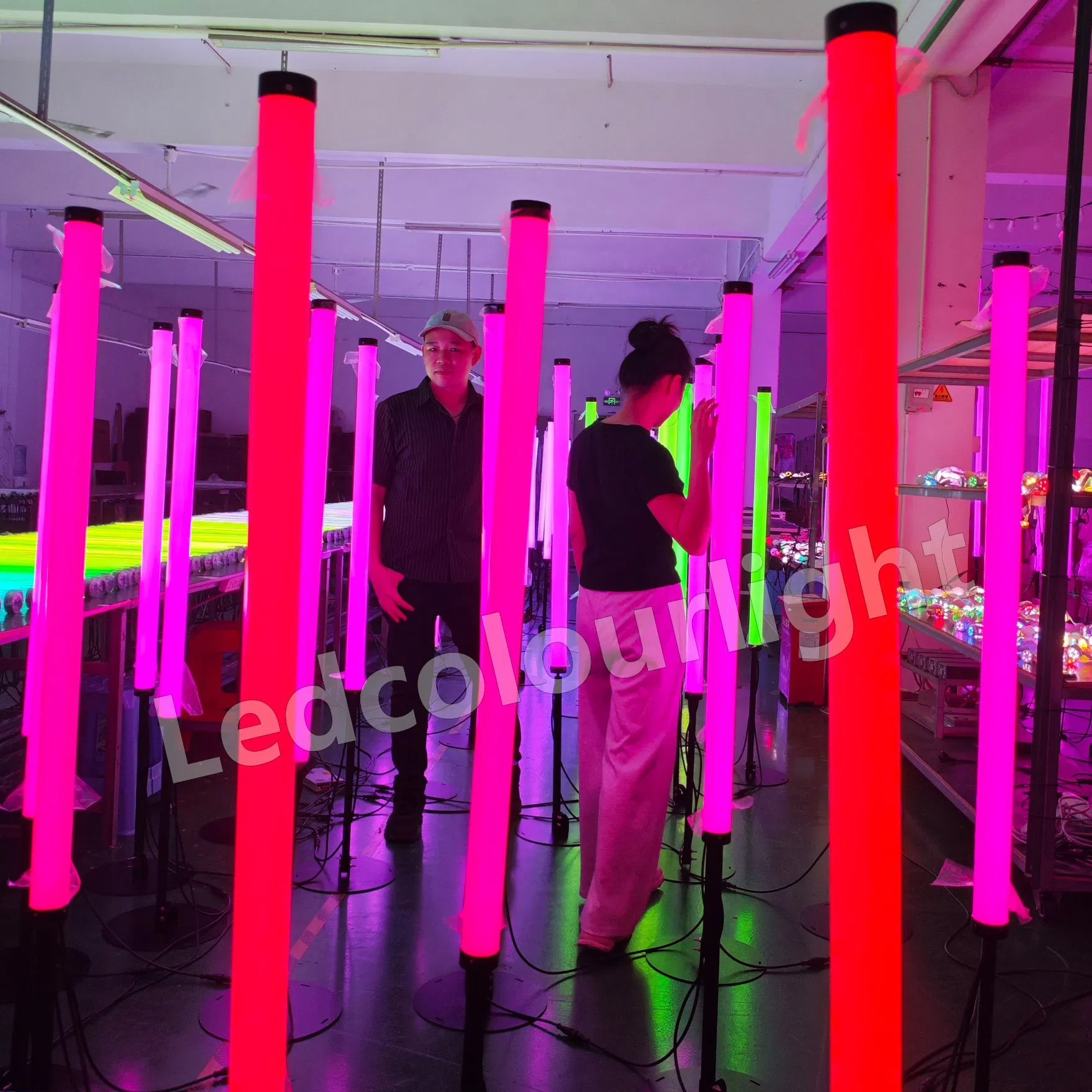 New Design Standing RGB DMX Control LED Pixel Tube DMX 3D Tube Stage Lighting