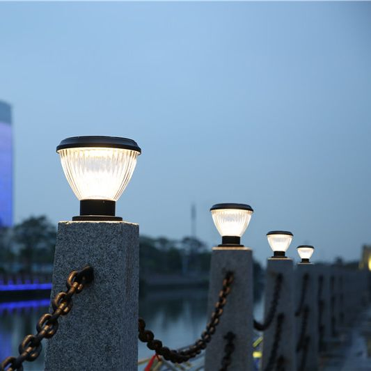 LED Gate Column Fence Pillar LED Lighting Victorian Wrangler Solar Head Post Fixture