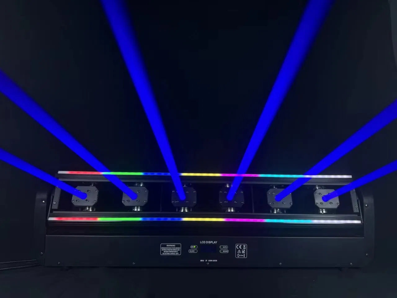 6 Heads RGB Laser Bar Light with LED Strip for Party &amp; Stage Lighting