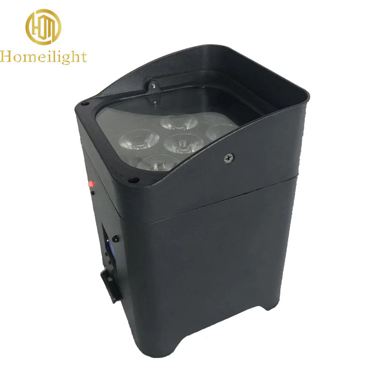 LED Projector Light Professional Stage Lights RGBWA UV 6 in 1 Luminous Lighting Wireless PAR Cans