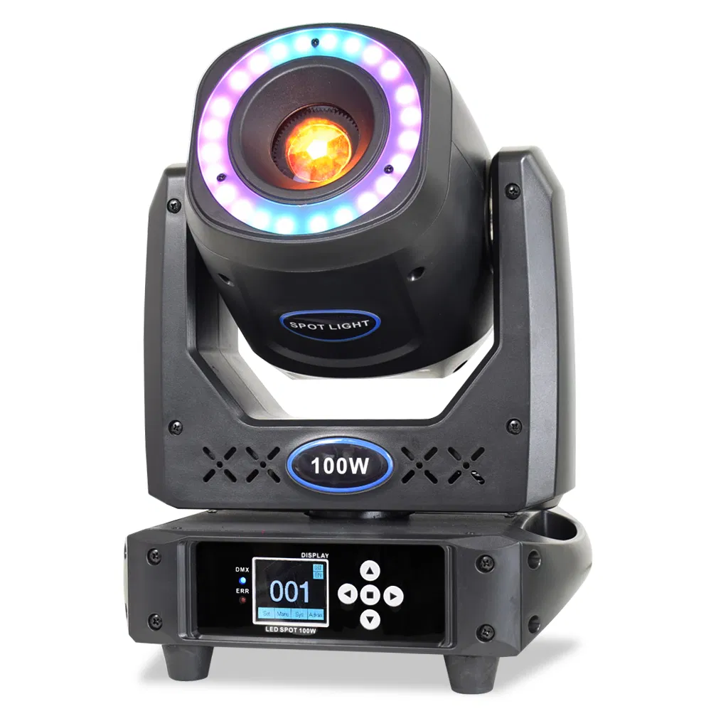 DJ Beam Spot DMX Moving Head Lighting 100W Disco Spot LED Stage Light Gobo Spot Lyre