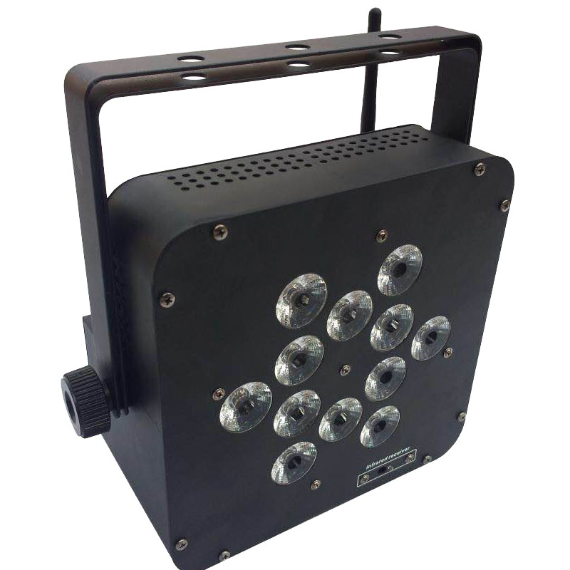 High Quality 12X18W Rgbwauv 6in1 Battery DMX512 Wi-Fi Remote Powered LED Stage PAR Light for DJ Disco Club Church Party Theater Show Event