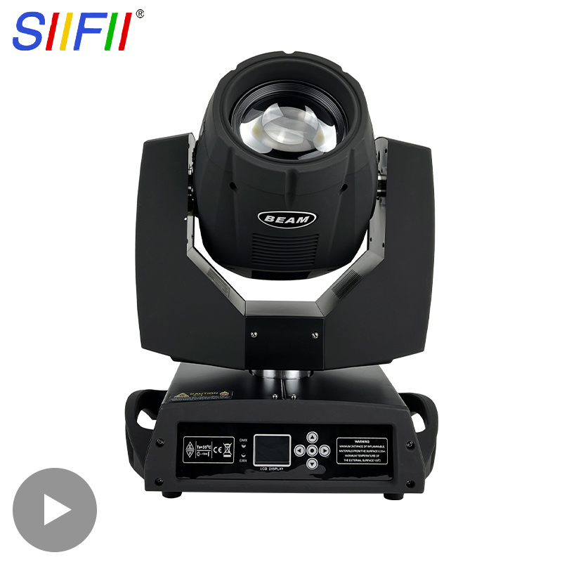 230W 7r Moving Head Beam Spot Light with LED Strip for Events Party Stage Light