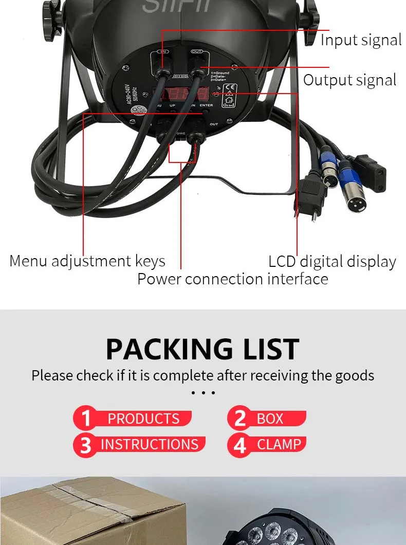 Stage Equipment DMX LED RGB 4 in 1 18*10W/18W PAR Lighting