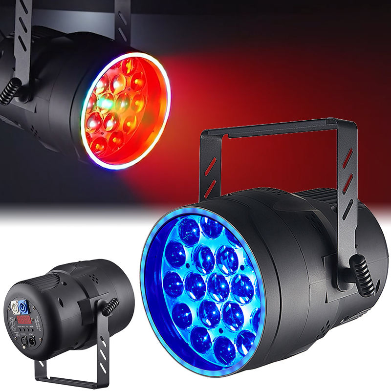 Zoom LED PAR Lights 19*15W RGBW 4in1 PAR Can Stage Light Disco Party Bar KTV Effect DJ Lighting