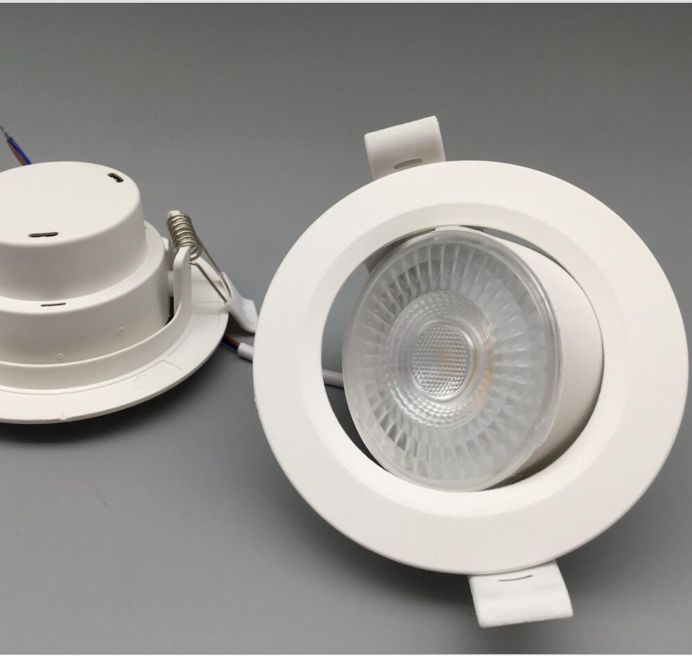 Adjustable 3W 5W 7W PBT Round Ceiling LED Spot Light for Indoor Lighting with Isolated Driver LED Down Light