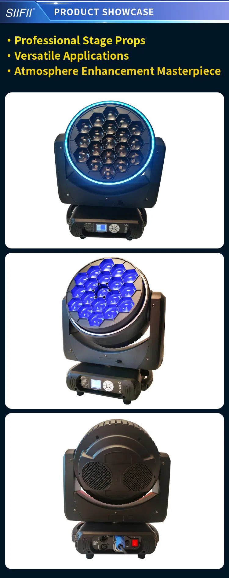 LED Bee Eye Zoom Wash Moving Head