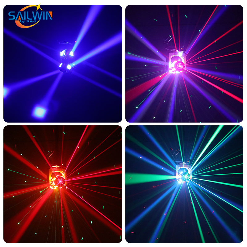 Sailwin Factory Wind Fire Wheel LED Arm Lamp Red Green Laser Moving Head Light Party Lights Laser Stage Lamp DJ