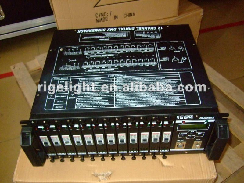 Hot Selling LED Stage Lighting Control Product 12CH 4kw Digital Dimmer Pack