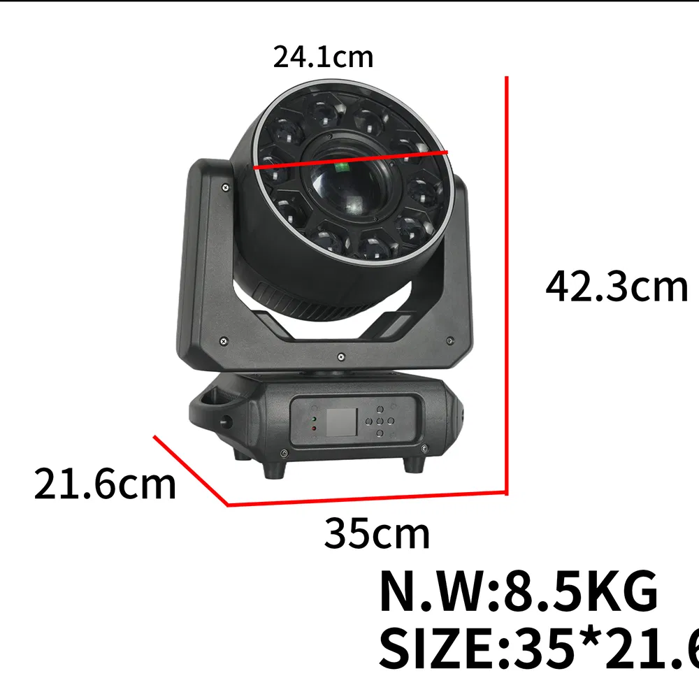 Lighting Products 10 X 20W RGBW 100W LED Gobo Spot Beam Moving Head Stage Light for DJ Disco Party Show Event
