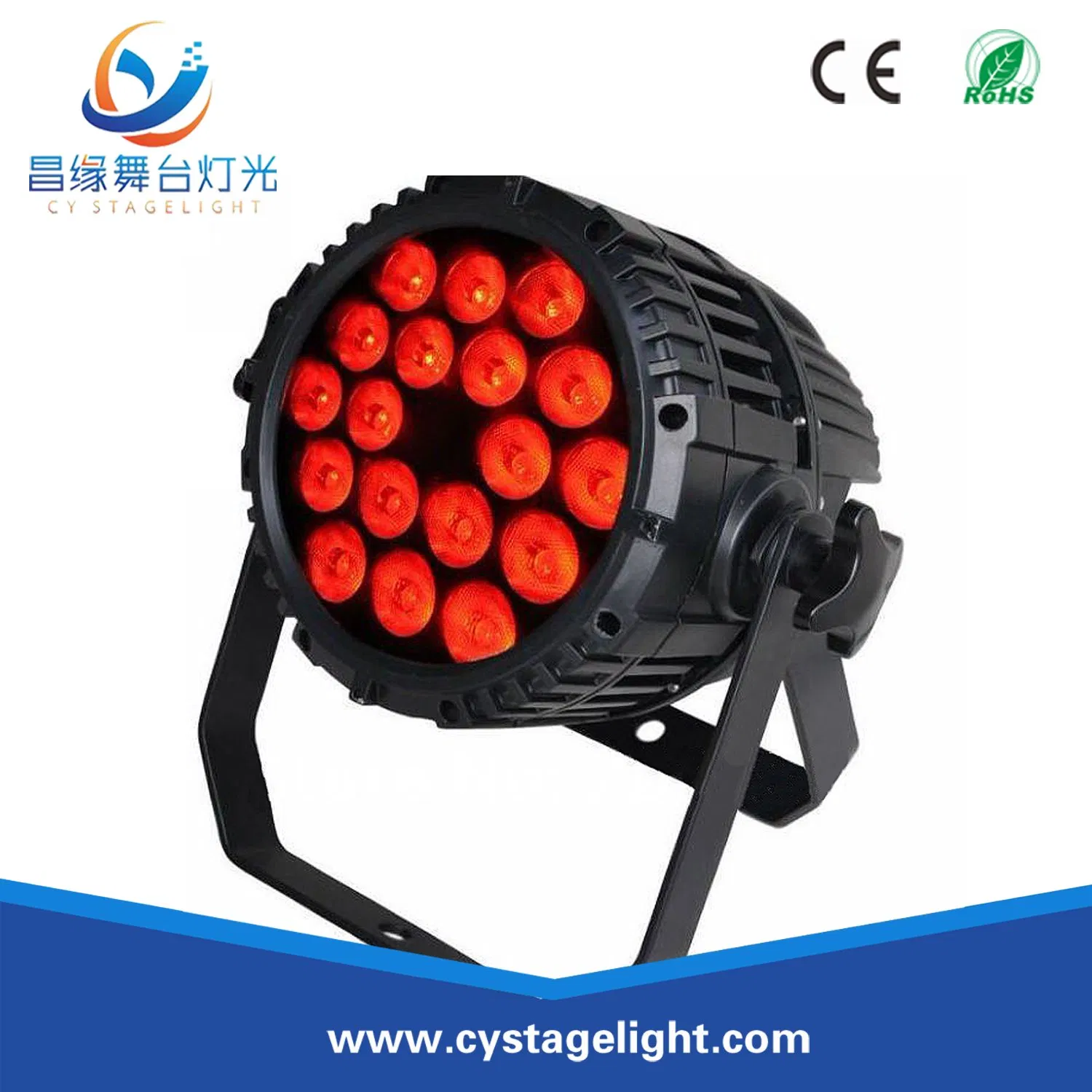 Wholesale RGBW Waterproof LED Flat Slim PAR Stage Light (18PCS)