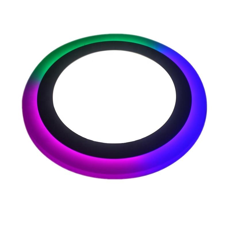 Remote Control 2 Color 12+4W 3+3W 18+6W 6+3W Slim Round Square Double Color LED Office Panel Lights