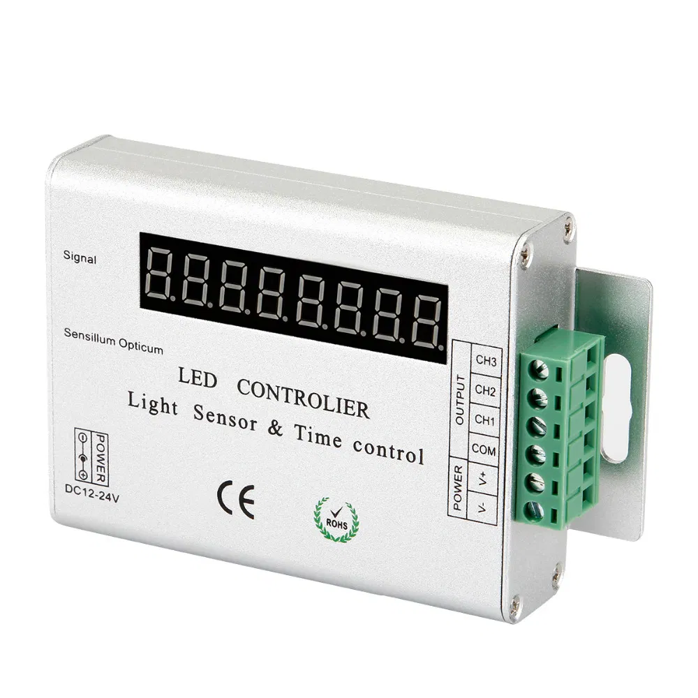 24 Key Intelligent Light-Sensitive Time Controller DC5 12 24V Single Color Automatic Time LED Dimmer