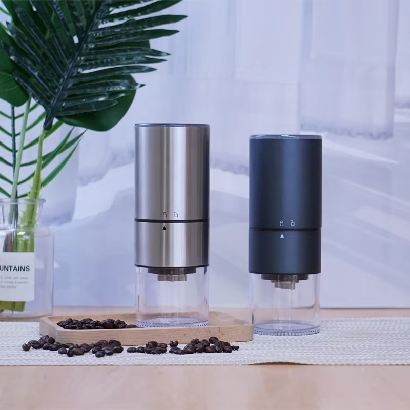 Molino de café automático compacto con control táctil alimentado por USB y núcleo de acero para una preparación sin esfuerzo en casa